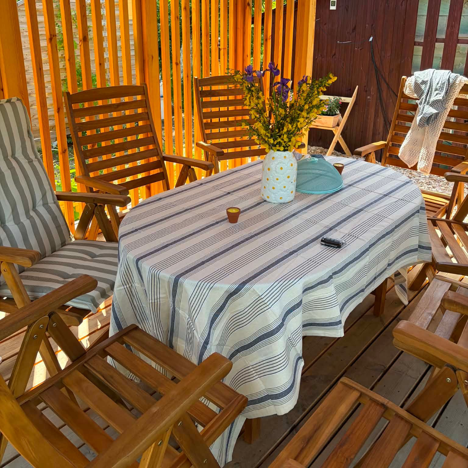 Meble ogrodowe z drewna AKADIA DINING 190/8+1- Bjørkka zdjęcie realizacji 1