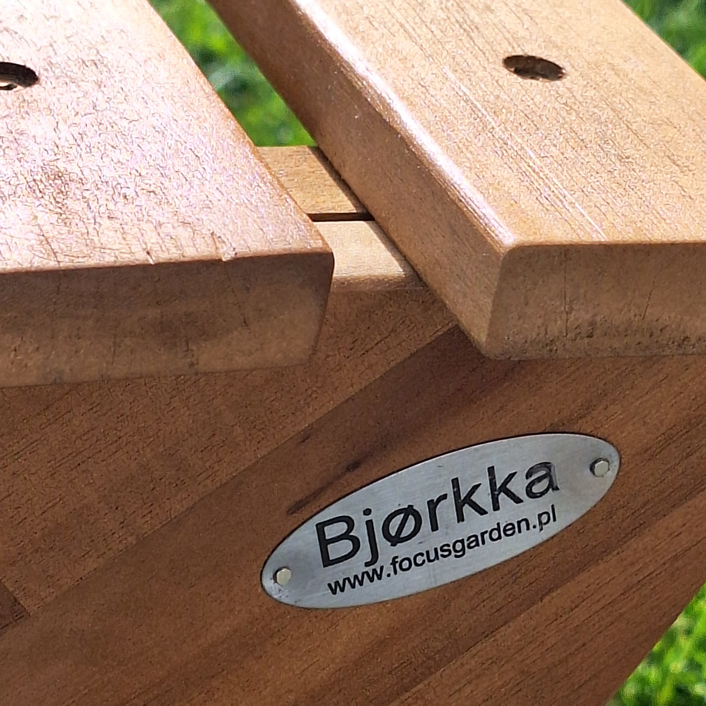 Leżak ogrodowy PALAWAN drewniany ACACIA WOOD - BJORKKA zdjęcie realizacji 3