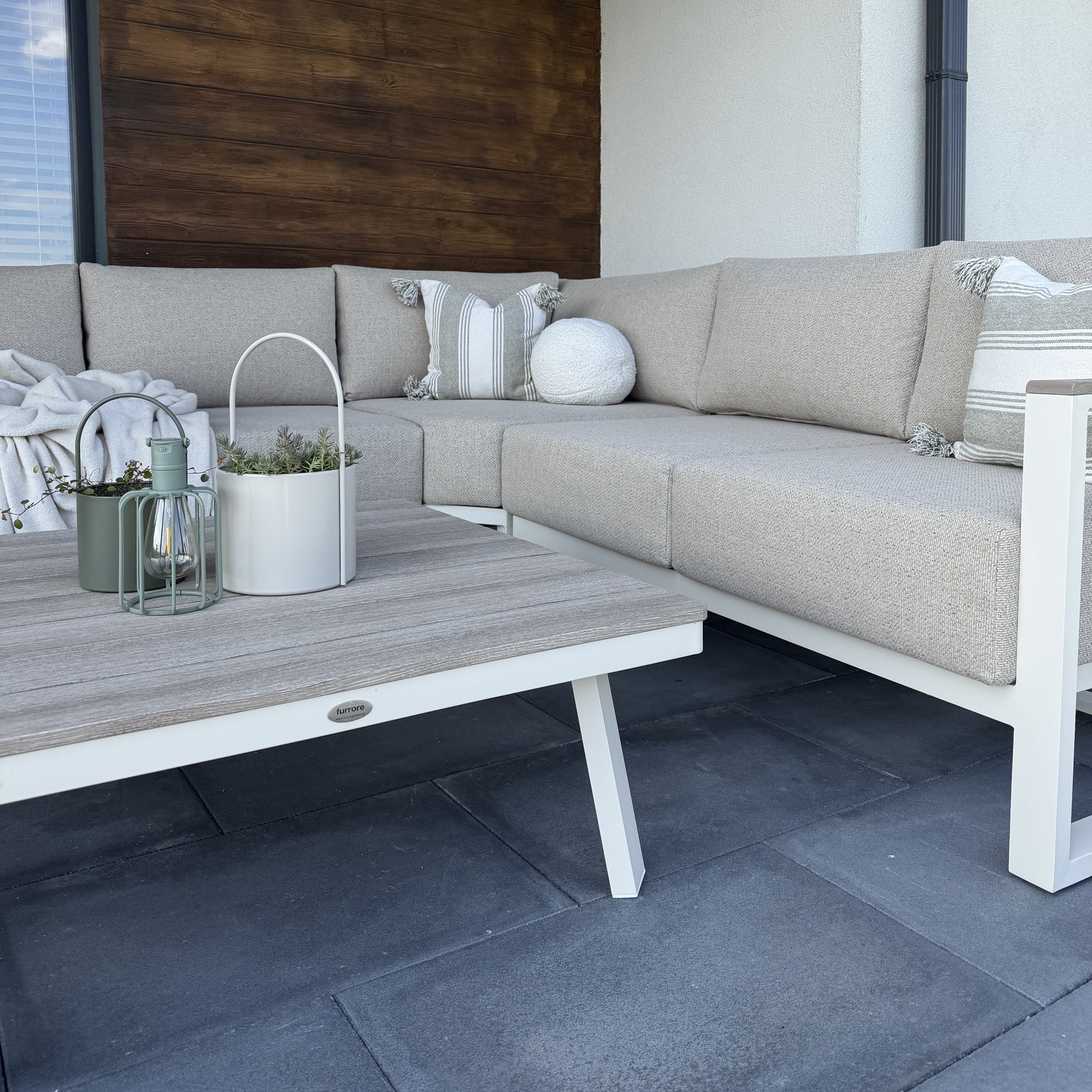 Narożnik ogrodowy STELVIO CAFFE Beige - FURRORE zdjęcie realizacji 1