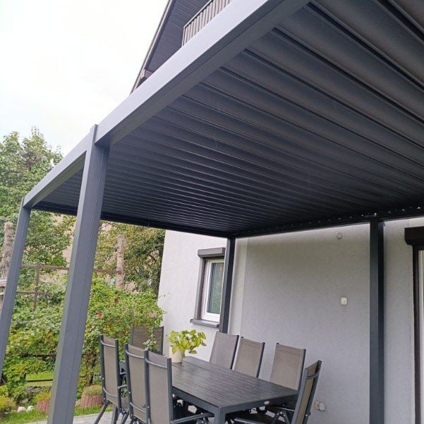 Pergola ogrodowa PRIMARY 3x5.8 Anthracite - Gutroof zdjęcie realizacji 14