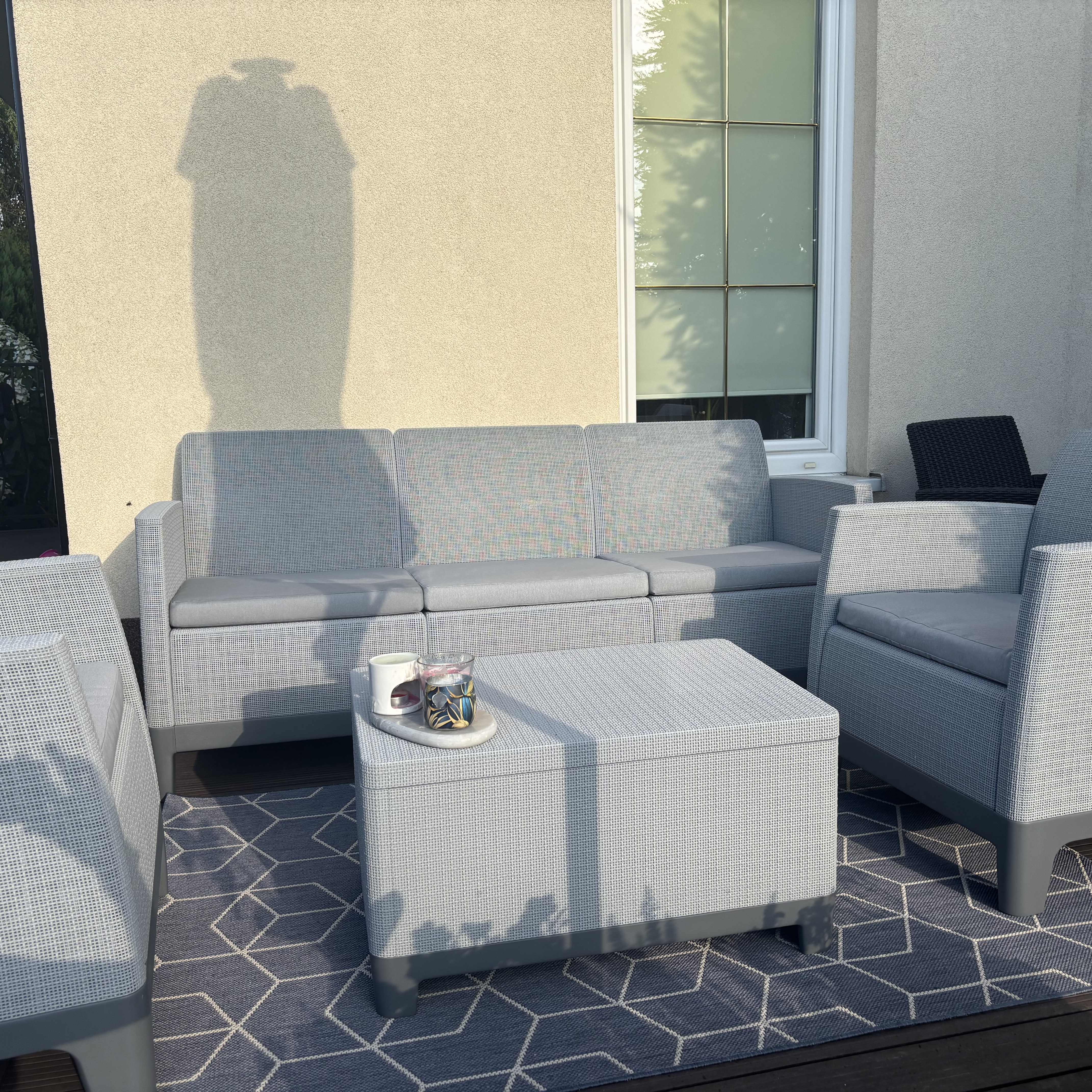 Meble ogrodowe SCANDI FORMA SET 3 Grey - Keter zdjęcie realizacji 1
