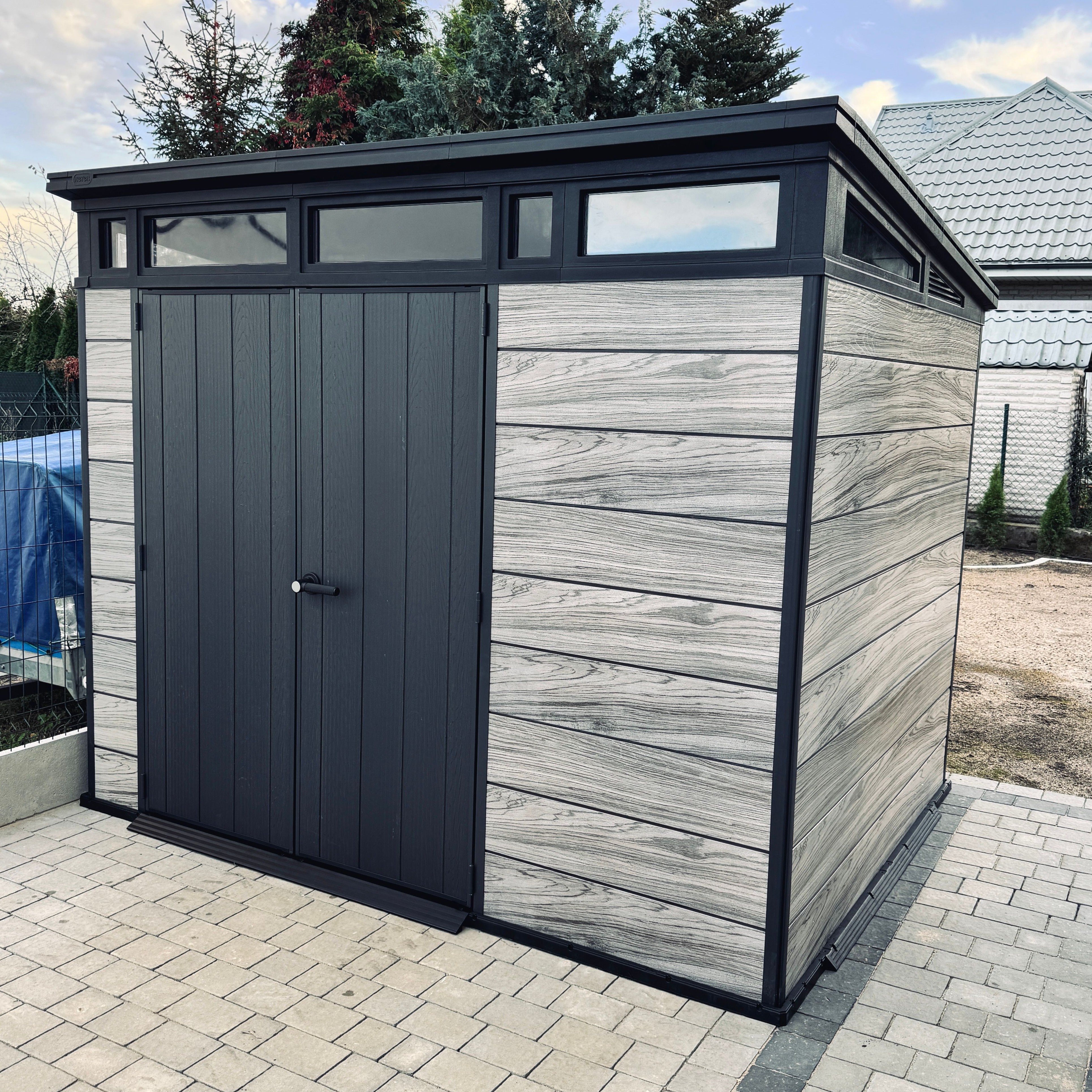 Domek narzędziowy PENTHOUSE 9x7 STORM GREY Signature Collection - Keter zdjęcie realizacji 3