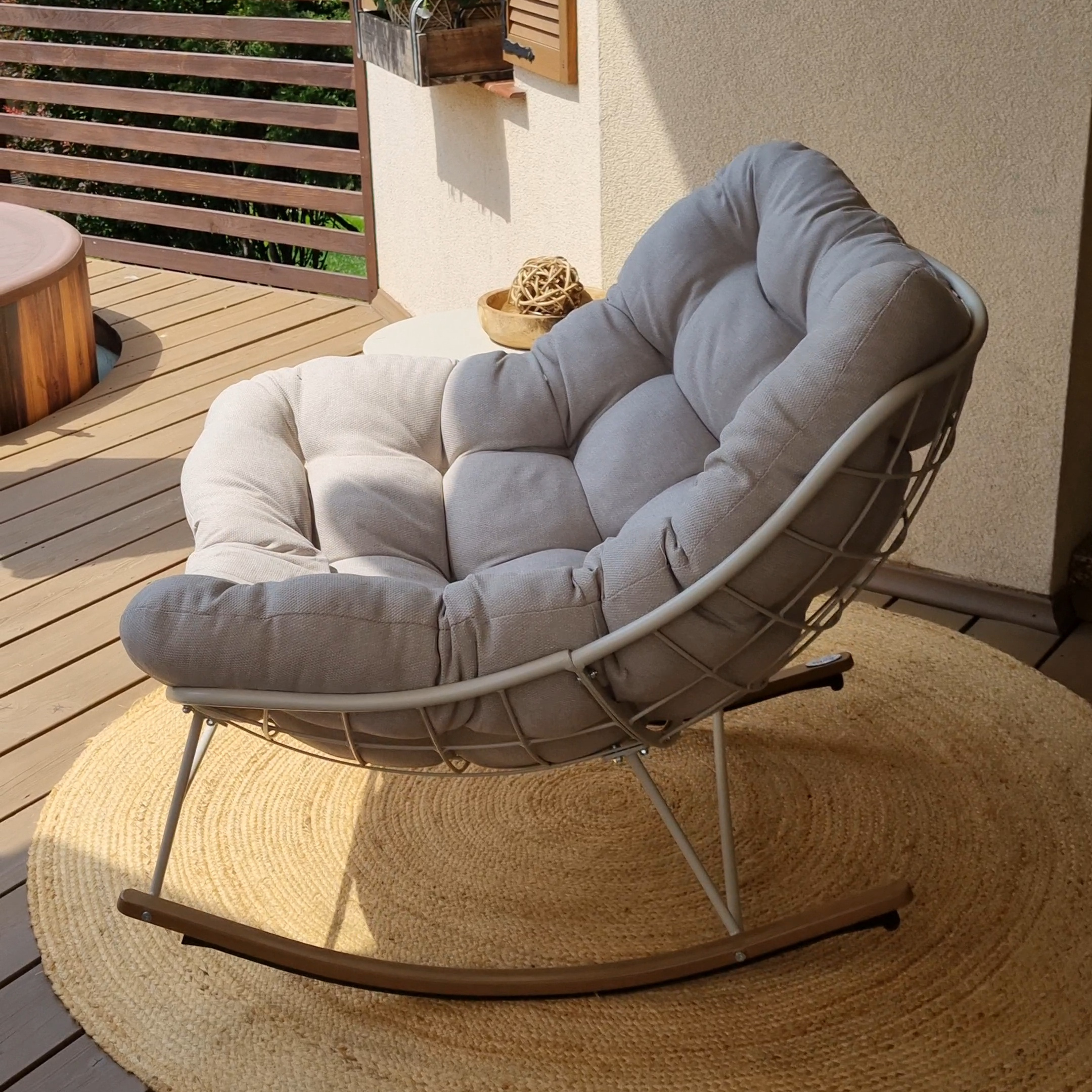 Zestaw na taras RONDA 1+1 Light Beige - BJORKKA zdjęcie realizacji 16