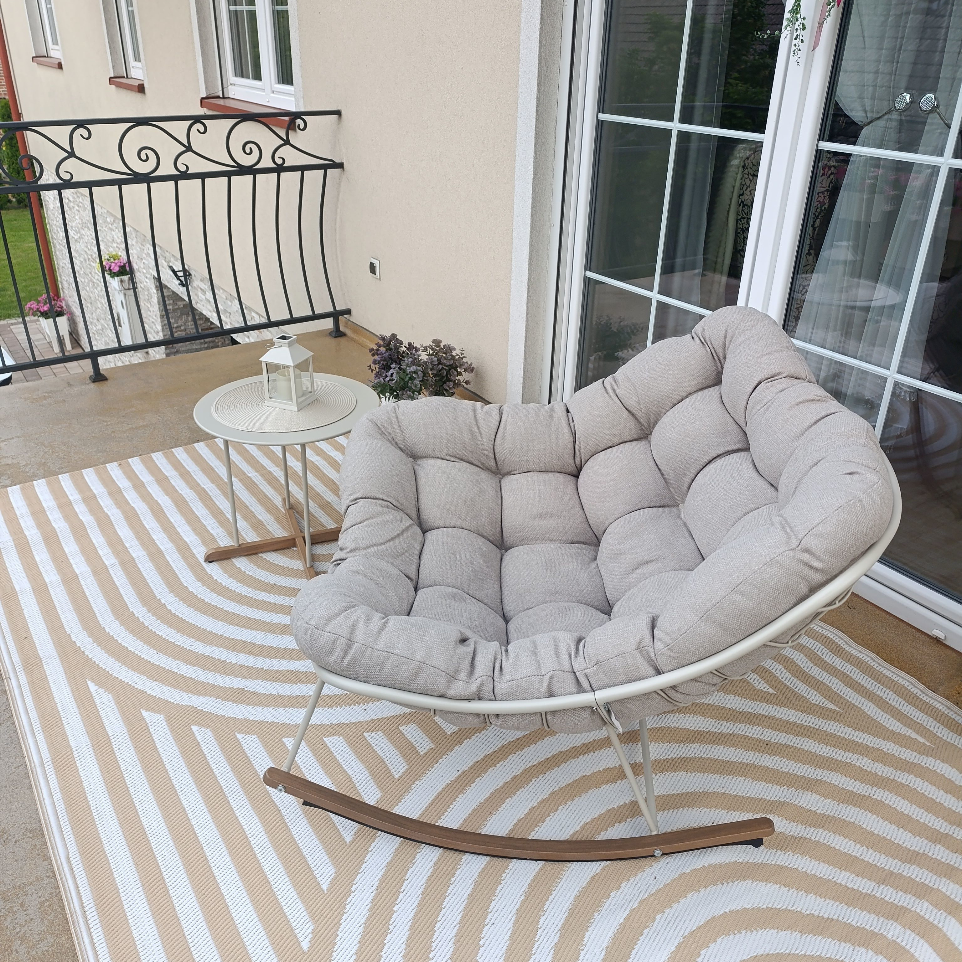 Zestaw na taras RONDA 1+1 Light Beige - BJORKKA zdjęcie realizacji 19