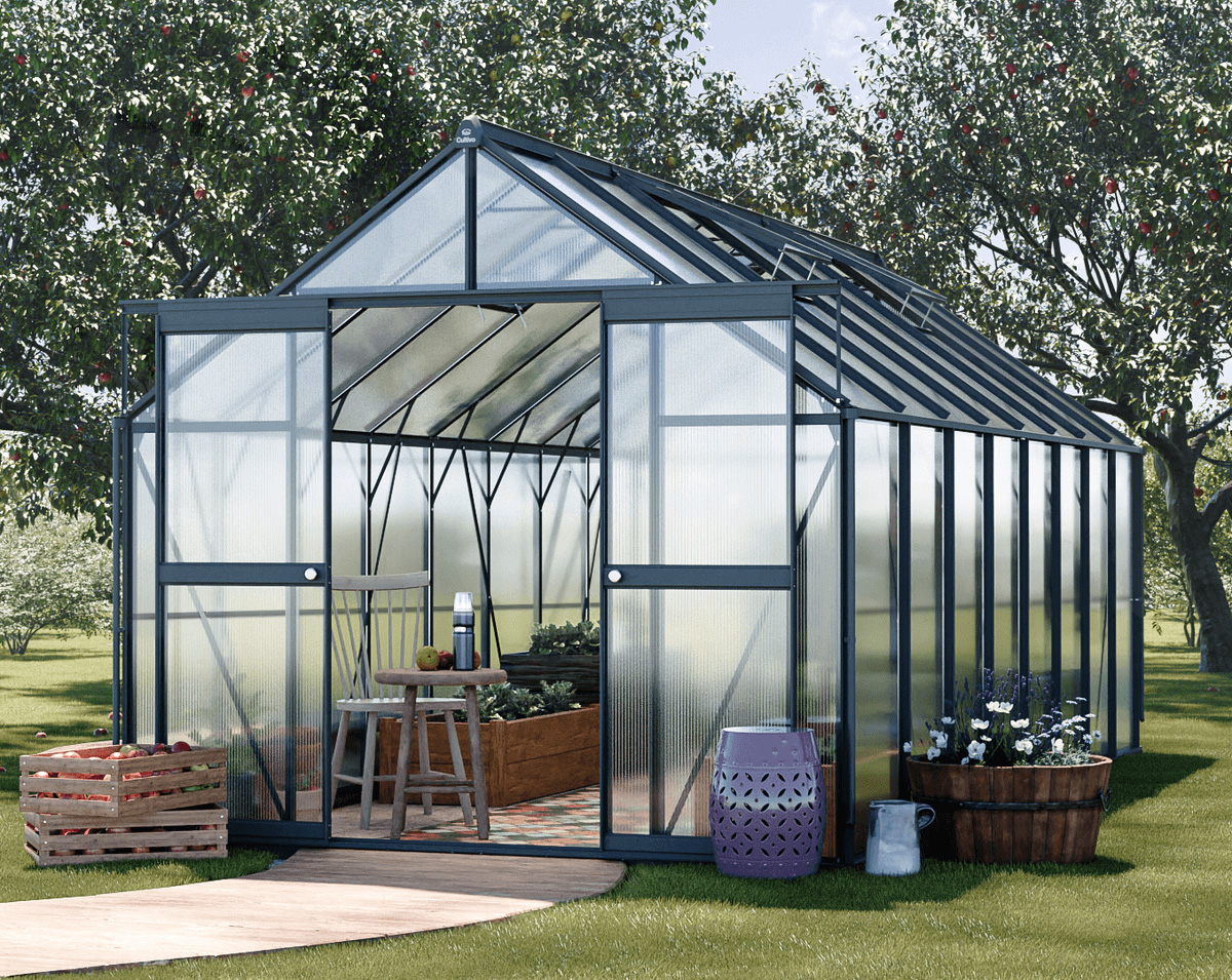Szklarnia ogrodowa Slide-In NEW 244x490cm Black - Cultivo