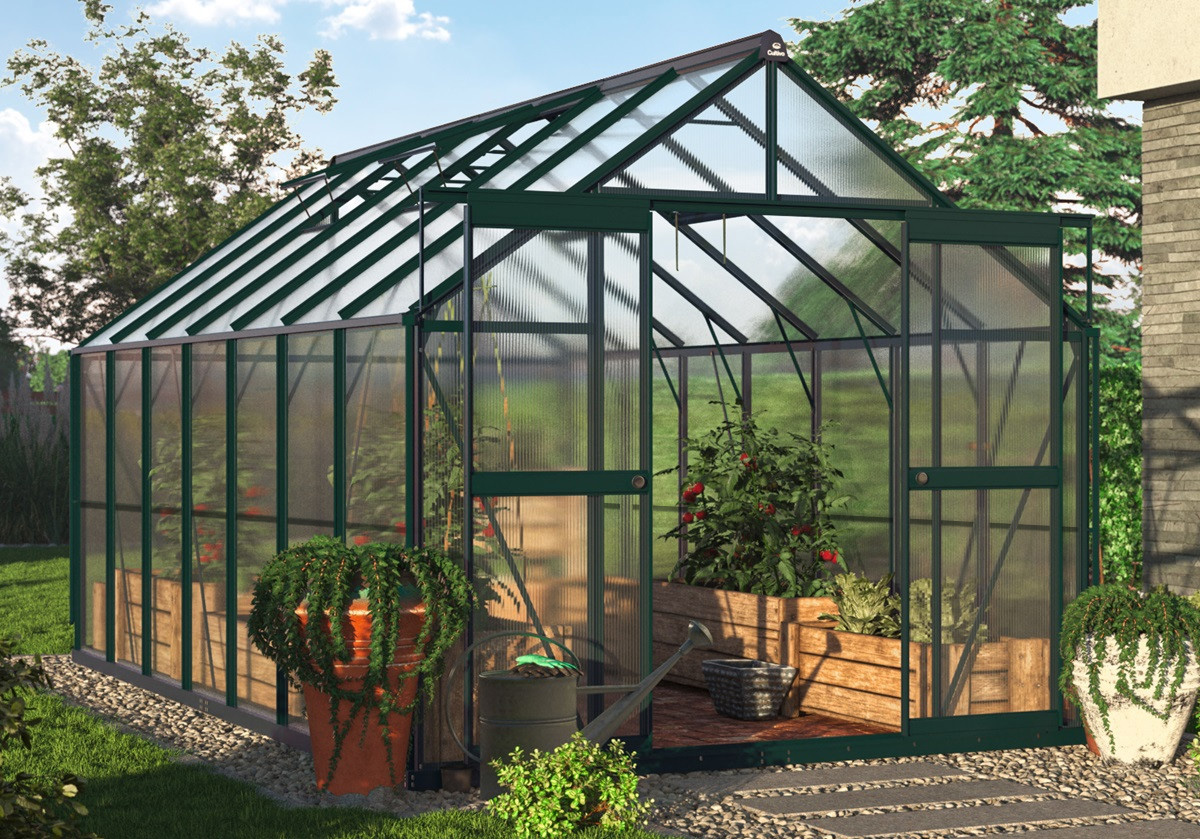 Szklarnia poliwęglanowa Slide-In NEW 244x429cm Dark Green - Cultivo