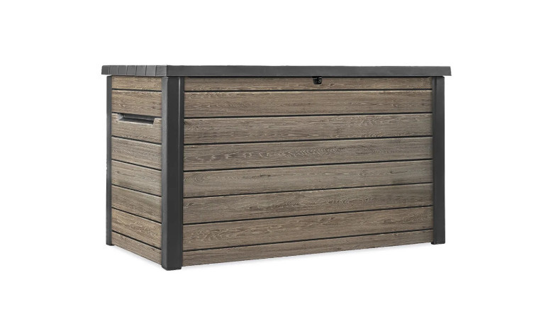 Deco deck skrzynia ogrodowa 870L Ashwood – Keter na białm tle