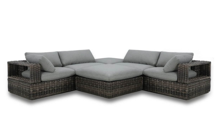 narożnik ogrodowy furrore russel caffe w kolorze grafitowym