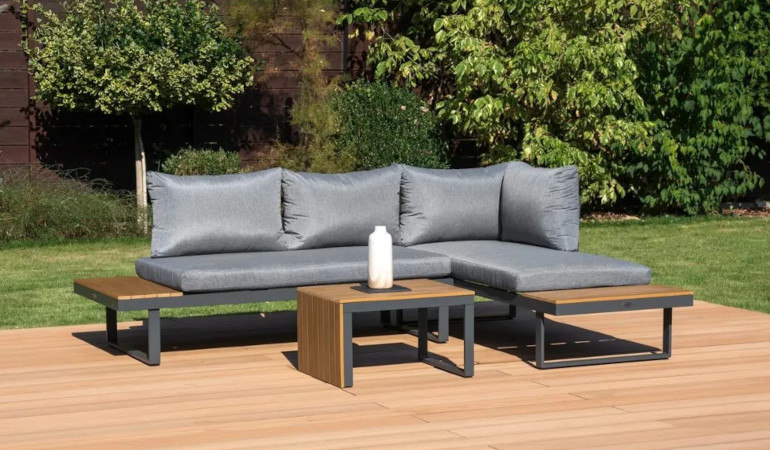 Narożnik modułowy TULIP Dark Grey - FOCUS GARDEN