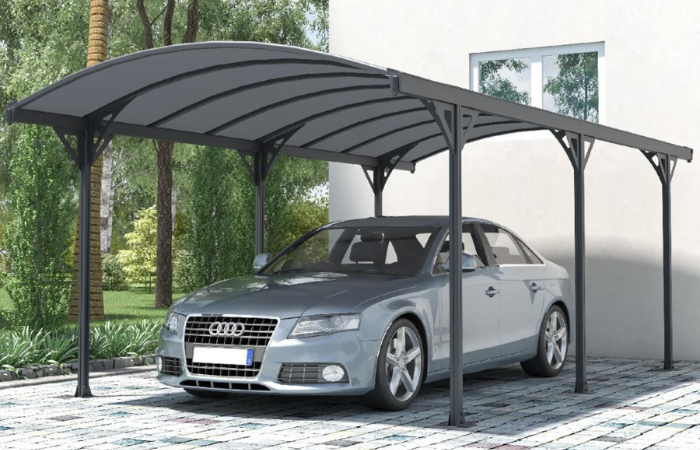 car port, wiata garazowa nevada przy domu 