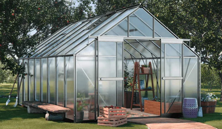 Szklarnia ogrodowa z poliwęglanu Slide-In